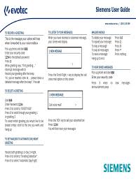 Obiectivul cabinetului este de a oferi servicii juridice la cele mai inalte standarde. Siemens User Guide To Record A Greeting To Listen To Your Messages Mailbox Menus