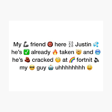 My Friend Justin Wall Art Redbubble Create an account or log into facebook. redbubble
