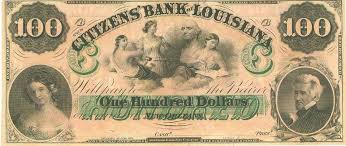 Confederate Citizens Bank Of Louisiana 100 Dollar Note