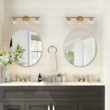Rosdorf Park Connie 3 Light Dimmable Gold Vanity Light Reviews Wayfair