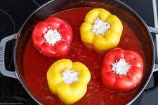 Gefullte Paprikaschoten Mediterran Emmikochteinfach Gefullte Paprikaschoten Paprikaschote Rezepte