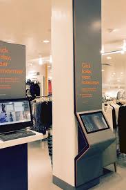 Digital Interactive Order Point In John Lewis Birmingham New Street Station The Kiosk Brings The Online Experience Kiosk Design Digital Kiosk Retail Signage