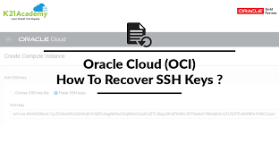 Oracle Cloud Infrastructure How To Recover Ssh Keys In Compute Instance