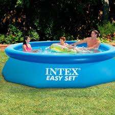 Intex 10 X 30 Easy Set Above Ground Inflatable Swimming Pool 28120e Easy Set Pools Intex Swimming Pool Inflatable Pool