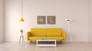 Fitting in with any theme that you have going, accent walls with stripes allow you to play with both color and pattern. 8 Best Wall Paint Color For Yellow Couch Roomdsign Com