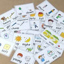 Build your vocabulary with word search, spelling, anagrams, crosswords, scrambles, and more! 50groups Set English Antonym Adjective Montessori Word Card Pocket Flash Card Games Learning English Educational Toys For Kids Aliexpress