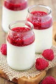 Joghurtmousse Mit Himbeersauce Rezept Himbeersauce Joghurtmousse Einfacher Nachtisch
