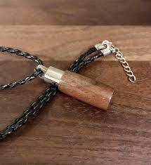 Black Walnut Stainless Steel Cremation Jewelry Cremate Necklace Ashes Necklace Stash Pendant Keychain Urn Pendant Urn Necklace Stainless Steel Chain Link Stainless Steel Pendant Cremation Jewelry Necklaces