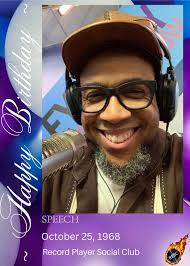 𝐇𝐚𝐩𝐩𝐲 𝟓𝟔𝐭𝐡 𝐁𝐢𝐫𝐭𝐡𝐝𝐚𝐲 𝐒𝐏𝐄𝐄𝐂𝐇💜💜🎶💜💜 Todd Thomas is  a rapper and a musician. He is a member of the group Arrested Development.  Songs include, People Everyday, Tennessee and Mr. Wendal.