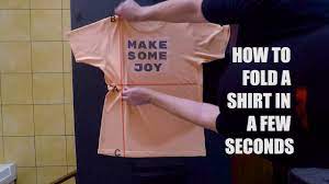 This step by step guide shows you how to fold a shirt very quickly. How To Fold A Shirt Fast In A Few Seconds Life Hacks For Kids Easy Way To Fold A Shirt Youtube