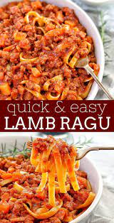 Quick Lamb Ragu Easy Mid Week Dinner Chef Not Required Recipe Lamb Ragu Recipe Ragu Recipe Ground Lamb Recipes