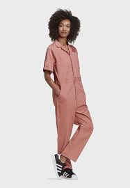 Buy Adidas Originals Pink Essential Boiler Jumpsuit For Women In Mena Worldwide Gm6687