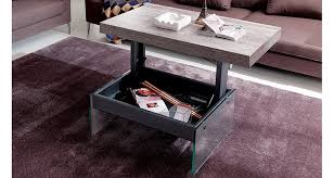 La table basse relevable, atout séduction des petits salons. Table Basse Relevable Repas Multifonctions Lugano Easyline