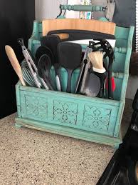 Vintage kitchen tools collectibles magazine. Farmhouse Kitchen Utensil Cutting Board Holder The Happy Farmhouse