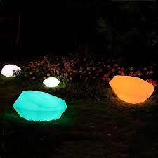 A few years ago electroluminescent panels were the way to light stone and glass. Waterproof Rechargeable Outdoor Lighting Led Stone