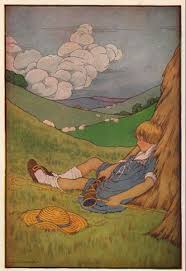 Little Boy Blue Come Blow Your Horn The Sheep S In The Meadow The Cow S In The Corn Where S The Little Boy That Looks Aft Art Little Boy Blue Mother Goose