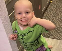 This week's featured childhood cancer hero is Stryder Nadeau! Stryder is  just a big love bug, forever smiling even