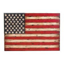 Rustic american flag red white and blue flag wooden flag | etsy. Rustic Metal American Flag Kirklands