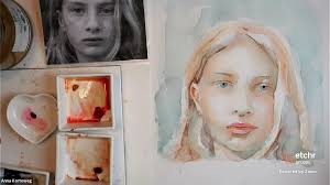 Luminous and Spontaneous Watercolour Portraits