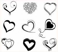 Found Some Free Vector Relate Free Printable Hearts Stencil In Free Vector Heart Printable Heart Stencil Heart Diagram