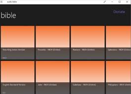 The app includes free resources such as interactive reading plans dig into the english standard version via an elegant interface designed specifically for mobile devices. 2 Free Windows 10 Audio Bible Apps