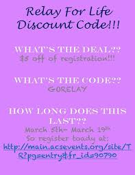 Sign up allows users to avail newsletters and regular updates of relay. Uc Relay For Life On Twitter You Ve Got One Week Left To Use Our Discount Code Use Code Gorelay For 5 Off Registration