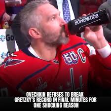 Ovi had a chance to break the record and said "NO" 😳 Details in article  below
