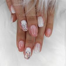 Wedding Natural Gel Nails Design Ideas For Bride 2019 Weddingnails Naturalgelnails Bridenails Pink Nail Art Designs Christmas Nails Christmas Nails Easy