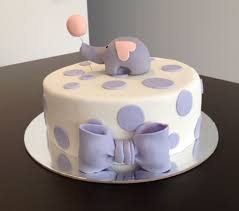 Baby Shower Cake Baby Girl Paige 3 Layer Chocolate Cake Chocolate Ganache Buttercream Filling Fondant Finish Spots Sweets Cake Cake Chocolate Layer Cake