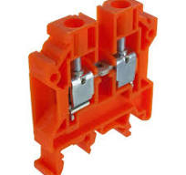 50A TERMINAL BLOCK 600V #22-#8AWG 8MM ORANGE