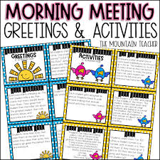 Morning Meeting Greetings and Activities | Print and Digital for Google  Slides
