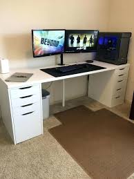 Ikea Linnmon Alex Desk Setup Item Links In Description Desk Setup Desks And Gaming Idea Home Interior Decorating Ideas Gaming Desk Desk Setup Gaming Desk Setup