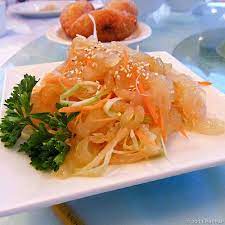 Chinese Jellyfish Appetizer I Have Had This A Few Times At Shanghai Cafe Here In Nyc It Is Served Asian Cuisine Recipes Korean Side Dishes Real Chinese Food