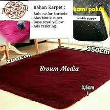 Dan juga banyak tersedia yang promo menguntungkan yang tak akan didapatkan di toko yang lain. Harga Promo Karpet Bulu Halus Tebal Lembut Nyaman Polos 200x150x Tebal 3 5 Cm Hitam Terbaru L8z4 Shopee Indonesia