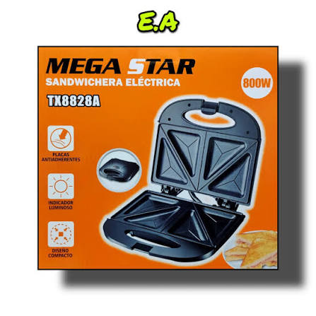 MEGA STAR SANDWICHERA ELECTRICA TX8826