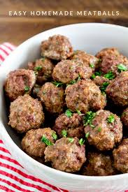 Perfect with marinara sauce, bbq sauce, swedish cream sauce and more. Easy Homemade Meatballs Recipe Yellowblissroad Com