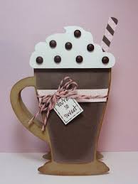 Don't forget when you are making shaped cards, that you can be creative about the placement of the dies. You Re So Sweet Shaped Cards Coffee Cards Chocolate Card