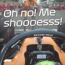 It might be a funny scene, movie quote, animation, meme or a mashup of multiple. 2019 Abu Dhabi Grand Prix Lando Norris Banters With Mclaren Engineer
