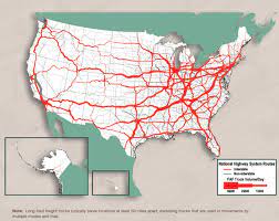 Toll Roads Usa Map Figure 3-9. Average Daily Long-Haul Truck Traffic On The National Highway  System: 2007 - Freight Facts And Figures 2011 - Fhwa Freight Management And  Operations