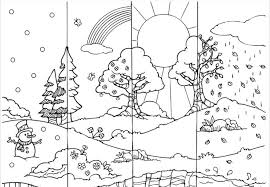 That's why our education experts and professional illustrators joined forces to create our kindergarten coloring pages. Four Seasons Coloring Page Coloring Pages Four Seasons Seasons