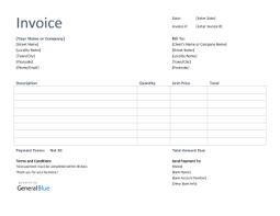 View Invoice Template Word Uk Free PNG