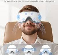 RENPHO Eyeris 1 - Augenmassagegerät mit Wärme, Vibration und Bluetooth  Musik, Augenmaske hilft bei Augenringen und Trockenen Augen, Verbessert ...