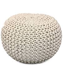At fabricgateway.com find thousands of fabric categorized into thousands of categories. Hallmart Collectibles Chunky Knit Pouf Ottoman Perfect For Using As Extra Seating 18 Inch By 14 Inch Gray Walmart Com Walmart Com