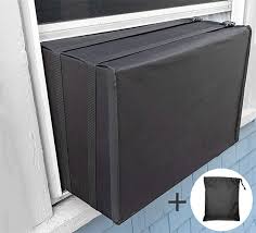 Quilted cover with extra layer liner and elastic sides ensures complete insulation for warmth and energy efficiency. 15 Best Air Conditioner Covers For Winter Outdoors Indoors Wall