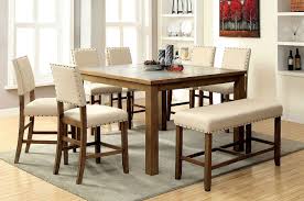 Melston Ii Counter Height Dining Room Set W Bench Dining Room Small Counter Height Dining Table Set Counter Height Dining Table