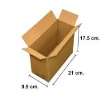 CAJA DE CARTON MODELO 1. 95X210X175mm. PACK DE 30 UNIDADES
