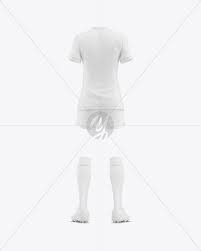 Download Women S Football Kit Mockup Back View In Apparel Mockups On Yellow Images Object Mockups