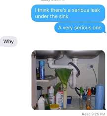 serious leak under the sink