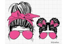 Download Momlife Svg Mom Life Svg Messy Bun Svg Mom Skull Svg 1252372 Cut Files Design Bundles