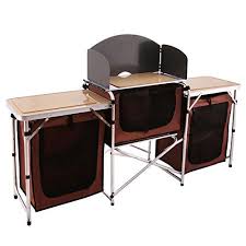 Camping Tables Happybuy Portable Camping Kitchen Table Multifunctional Camping Kitchen Table Windscreen Camp Camping Kitchen Table Camp Kitchen Camping Table